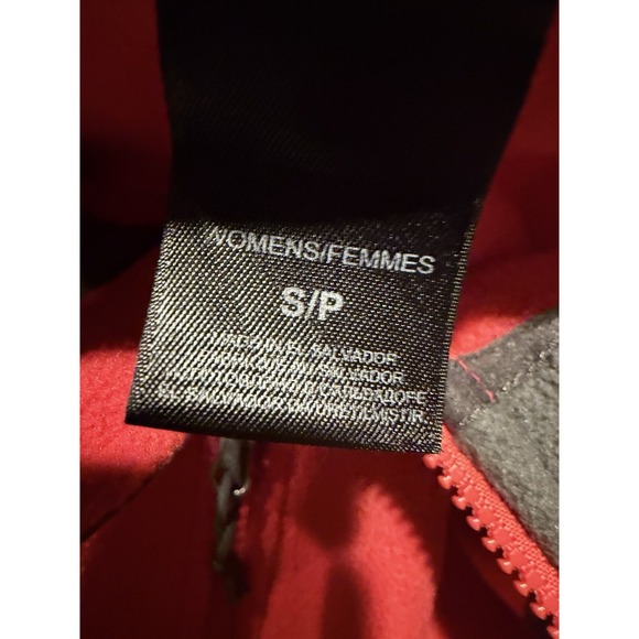 The North Face Jacket Womens Small Red Full Gray Zip Fleece Outdoor - Picture 6 of 7